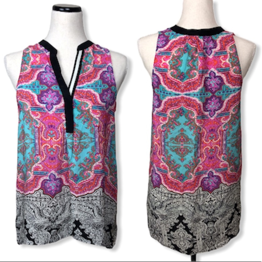 Anthropologie Vanessa Virginia Finn Paisley tank